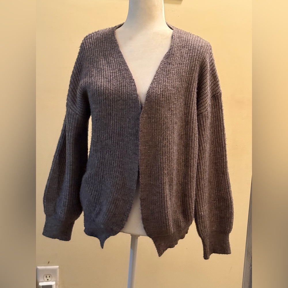 H&M Women's Charcoal Knit Cardigan